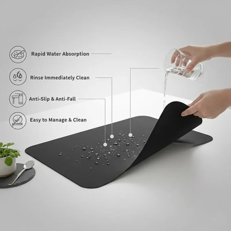 Drying mat for dishes Drying mat for dishes