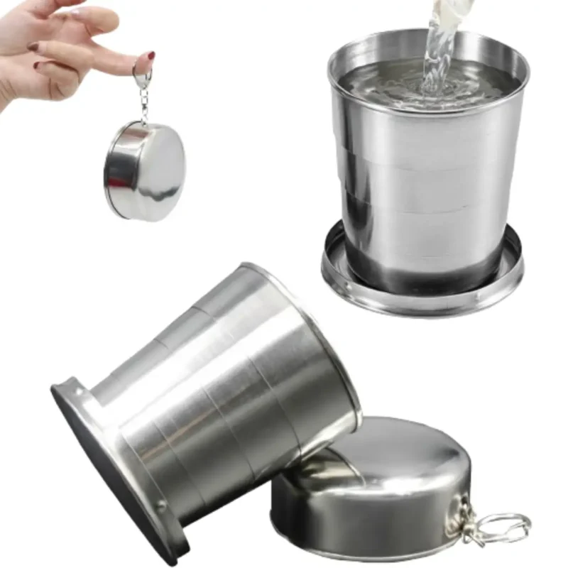 foldable stainless steel cup