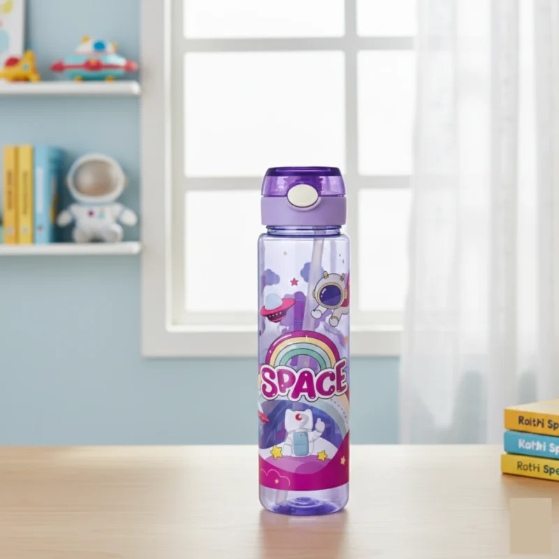 Pink space water bottle for kids Pink space water bottle for kids