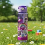 water bottle with straw